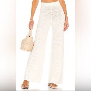 House of Harlow 1960 Cream Wide-Leg Pants